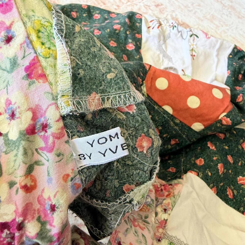 Cottagecore Patchwork Wrap Skirt - image 5